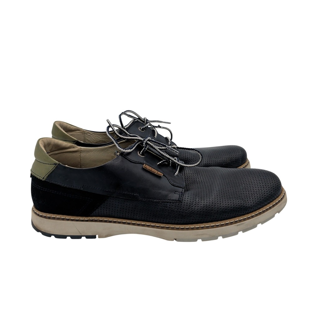 Pikolinos Olvera Mens Black Leather Perforated Oxford Shoes Comfort 43 10‎ 10.5